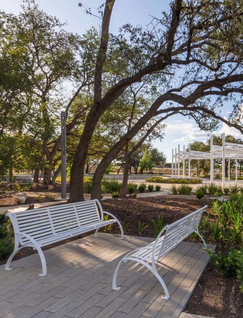 Seating area at Garza Ranch