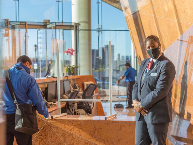 FMC lobby greeter composite