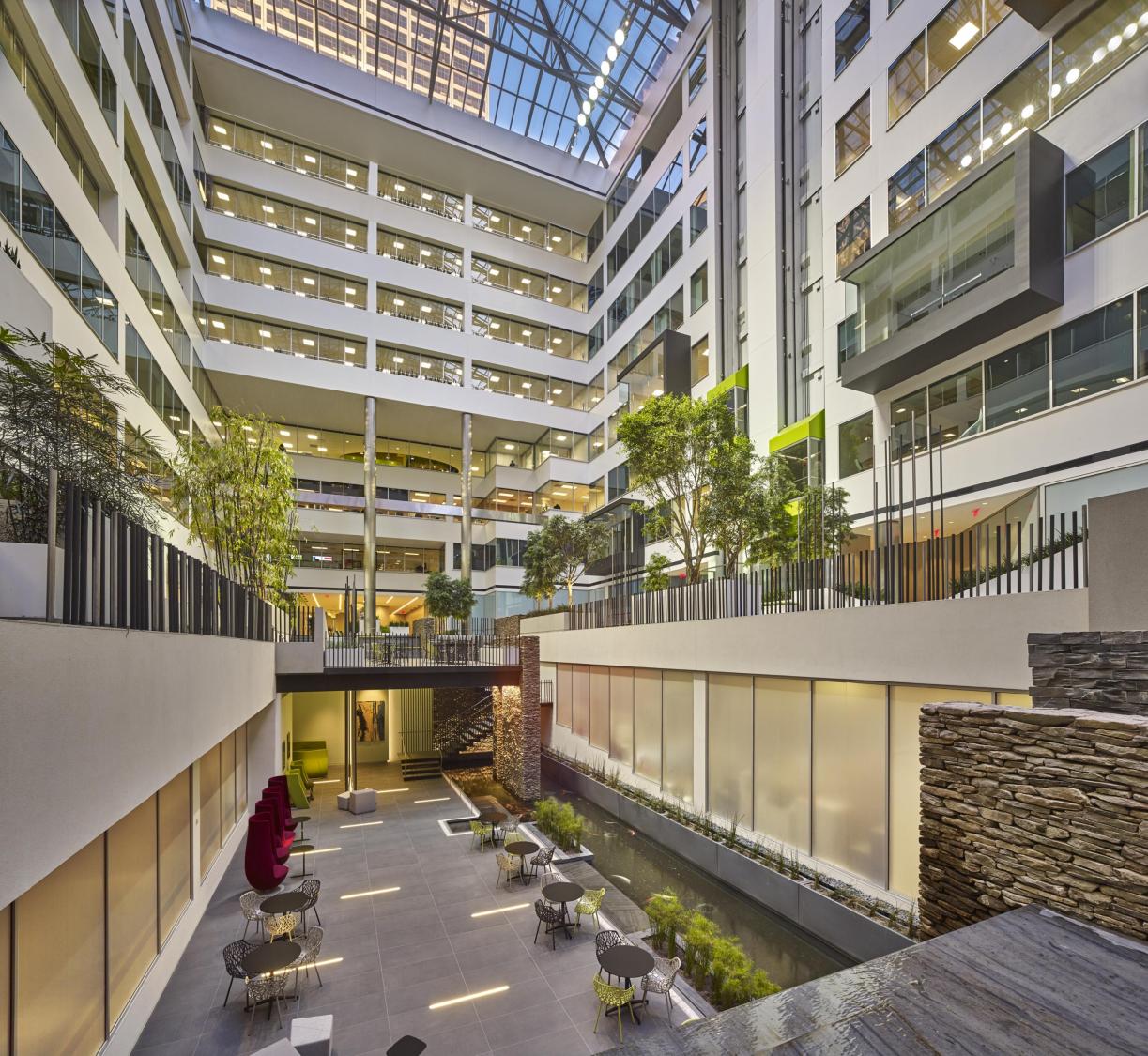 1900 Market Street - renovated courtyard and lobby