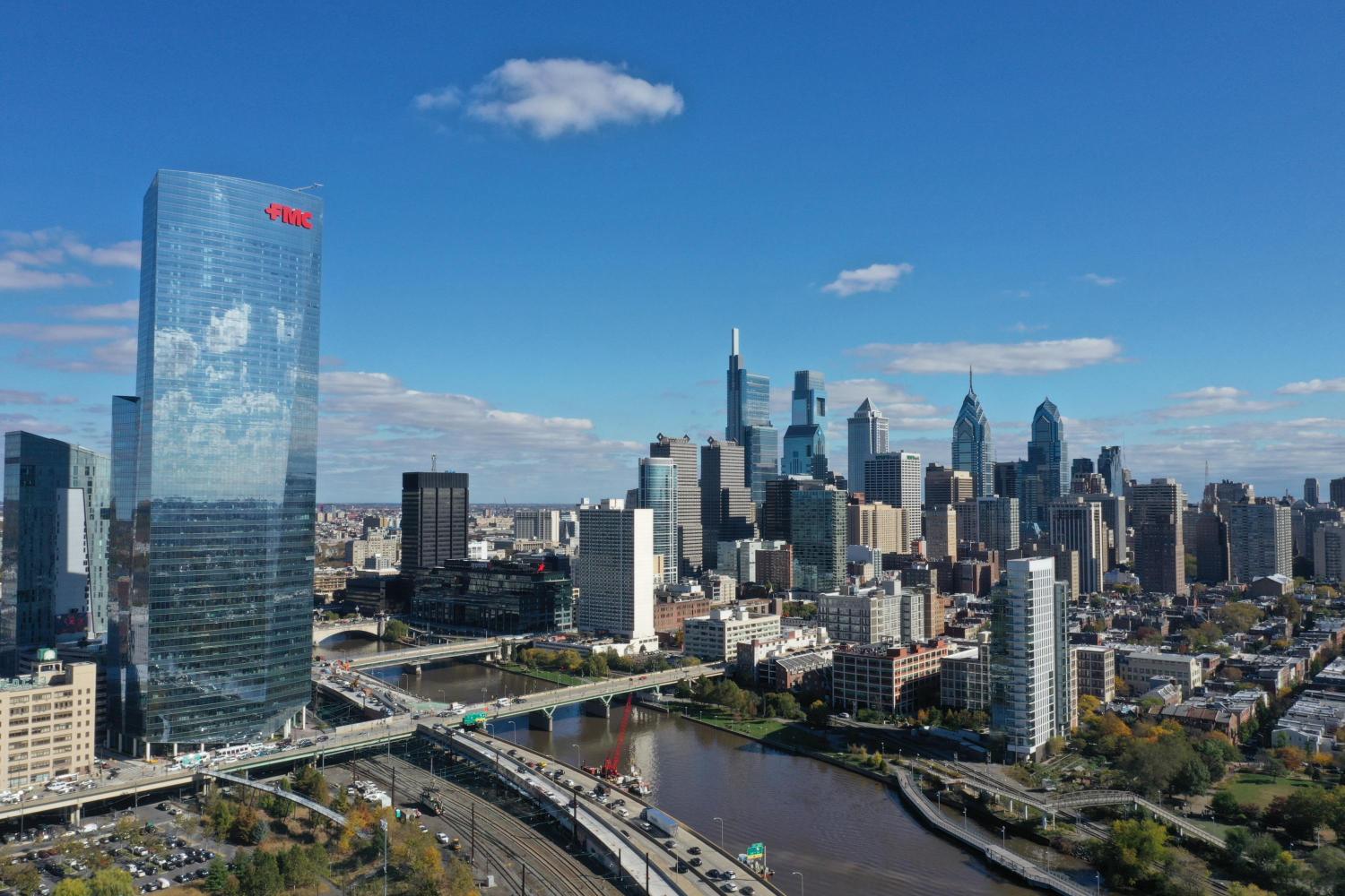 FMC Tower and Philadelphia Skyline