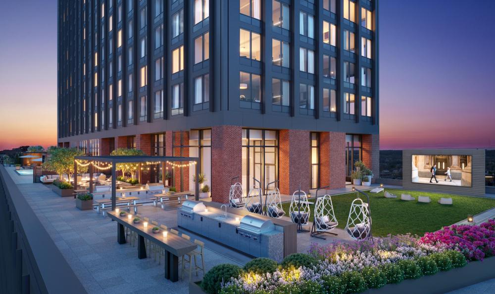 Amenity Floor at Avira in Schuylkill Yards